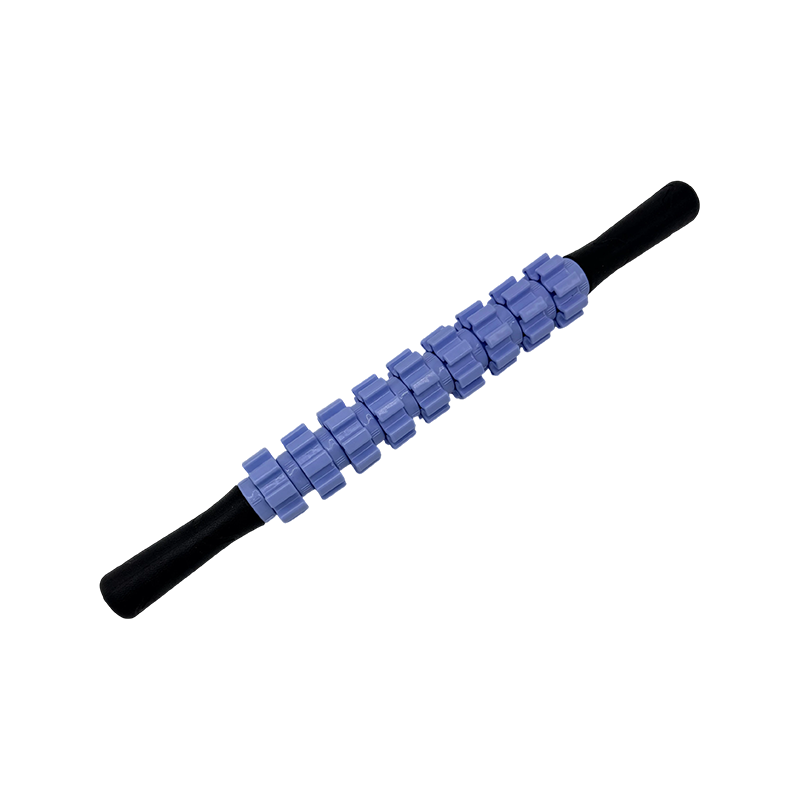 Varilla de masaje de nueve bolas con textura de engranaje ABS con agarre antideslizante