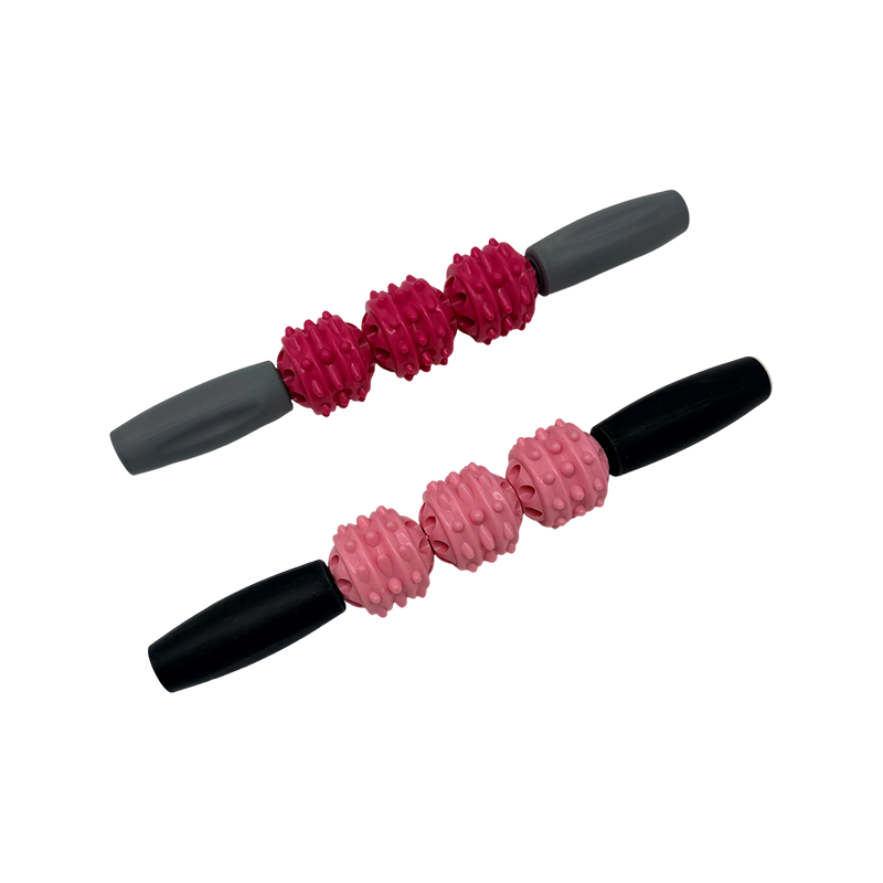 Varilla de masaje de gran diámetro de tres bolas de PP calmante de cuerpo ancho