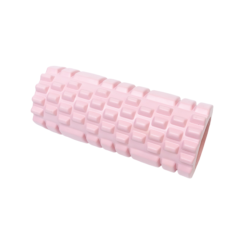 Rodillo de espuma de yoga estándar Bumpy Relief - 14x33cm (masaje de cuerpo completo para principiantes)